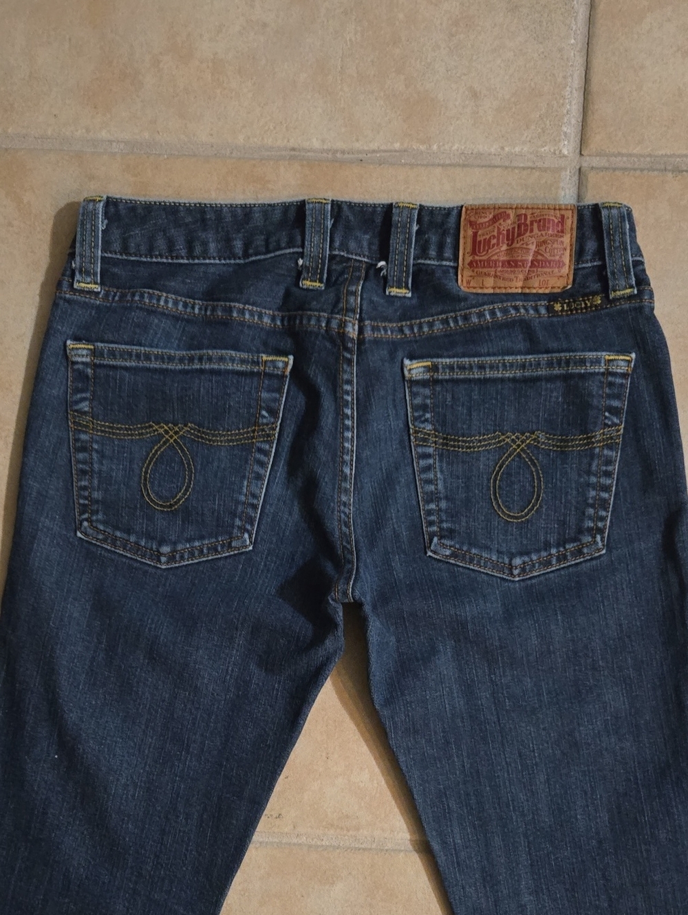 Vintage Gene Montesano Lucky Brand Women’s Indigo Straight Leg Blue Jeans